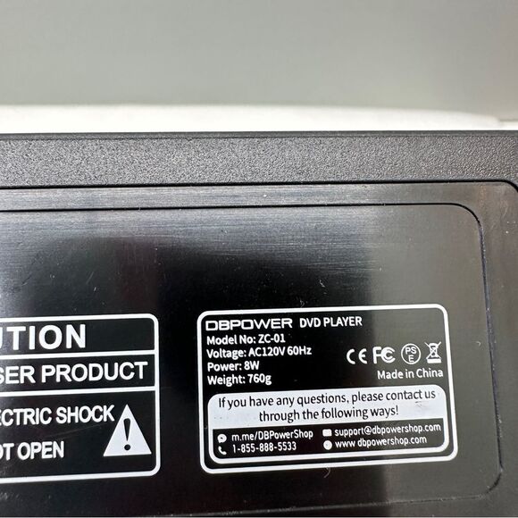 DBpower ZC01 dvd player. Works great. - Picture 3 of 4